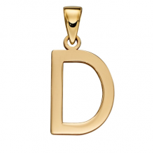 Gold Letter 'D' Pendant (GP 2203)